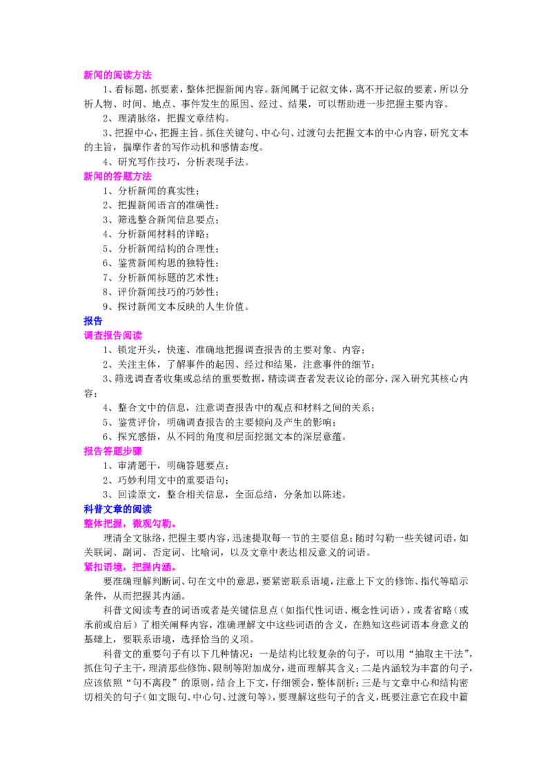 知识讲解_实用类文本阅读之阅读理解_高语_1高中语文_语文北京四中高考冲刺总复习_高考冲刺：语文总复习_实用类文本阅读之阅读理解
