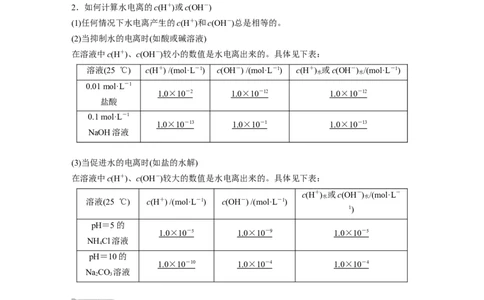 2022年高考化学一轮复习第8章第38讲　水的电离和溶液的pH_05高考化学_新高考复习资料_2022年新高考资料_2022年一轮复习各版本_1.高考化学2022年一轮复习通用版