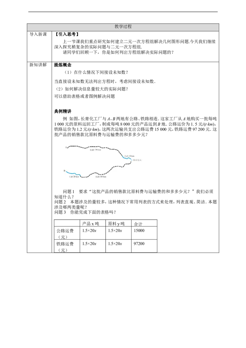 8.3.3实际问题与二元一次方程组（3）学案_初中数学人教版_7下-初中数学人教版_7下-初中数学人教版（旧版）赠送_01课件+教案（配套）_课件+教案+学案（第2套）