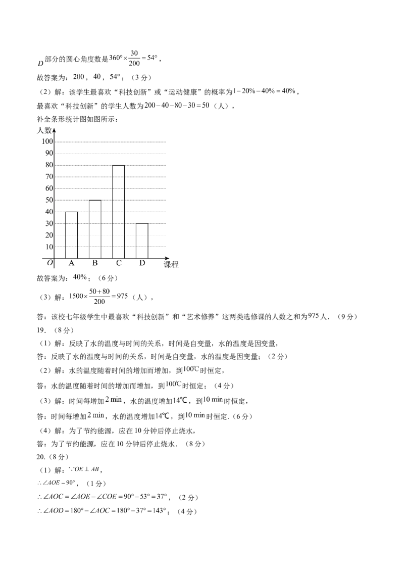 数学（答案及评分标准）_初中数学_八年级数学上册（人教版）_秋季开学摸底考_八年级数学秋季开学摸底考（辽宁专用）