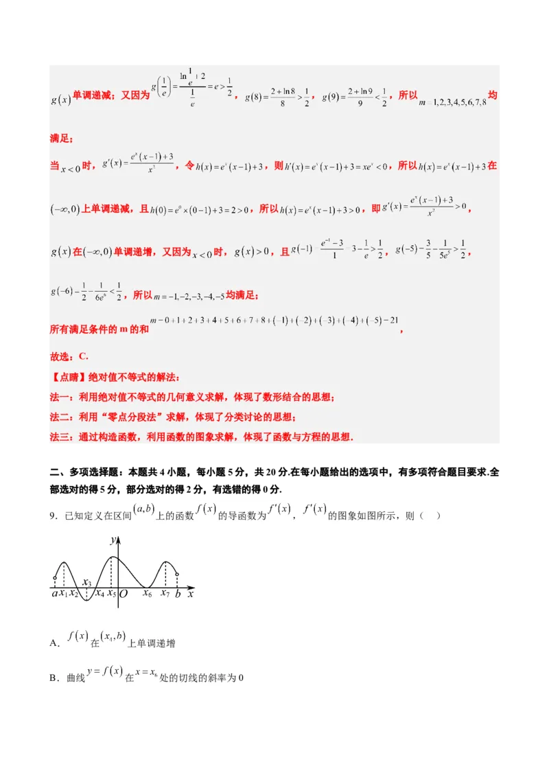 第四章导数及其应用（综合检测）一轮复习讲义2024年高考数学高频考点题型归纳与方法总结（新高考通用）解析版_2.2025数学总复习_2024年新高考资料_1.2024一轮复习