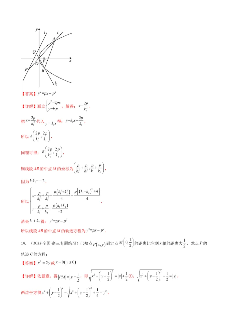 第5讲圆锥曲线综合问题(解析版）_2.2025数学总复习_2023年新高考资料_二轮复习_备战2023年高考数学二轮复习专题讲练（新高考版）_专题六解析几何