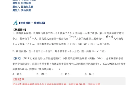专题03一元二次方程的应用题重难点题型专训（解析版）_初中数学人教版_9下-初中数学人教版_07专项讲练_2023-2024学年九年级数学全册重难点专题提升精讲精练（人教版）_九年级上册