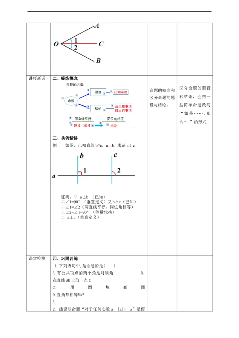 5.3.2命题、定理、证明教案_初中数学人教版_7下-初中数学人教版_7下-初中数学人教版（旧版）赠送_01课件+教案（配套）_课件+教案+学案（第2套）