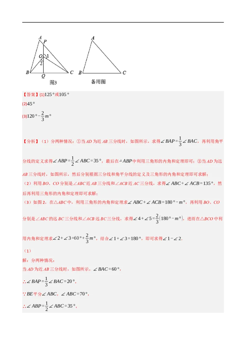 专题01：三角形十九大必考点（解析版）_初中数学人教版_8上-初中数学人教版_2025秋季新人教版数学八上课件教案_10-期中试卷及答案解析