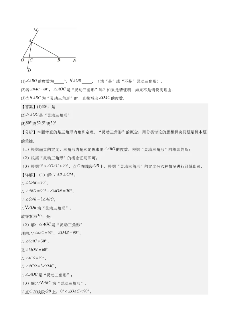 八上数学第十三章三角形测试&middot;提升卷（解析版）_初中数学_八年级数学上册（人教版）_单元测试卷