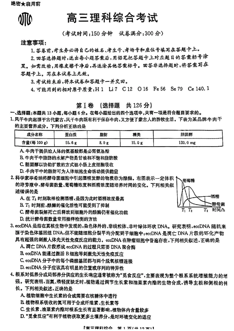 2023届山西黑龙江高三金太阳3月联考910C理综_05高考化学_高考模拟题_新高考