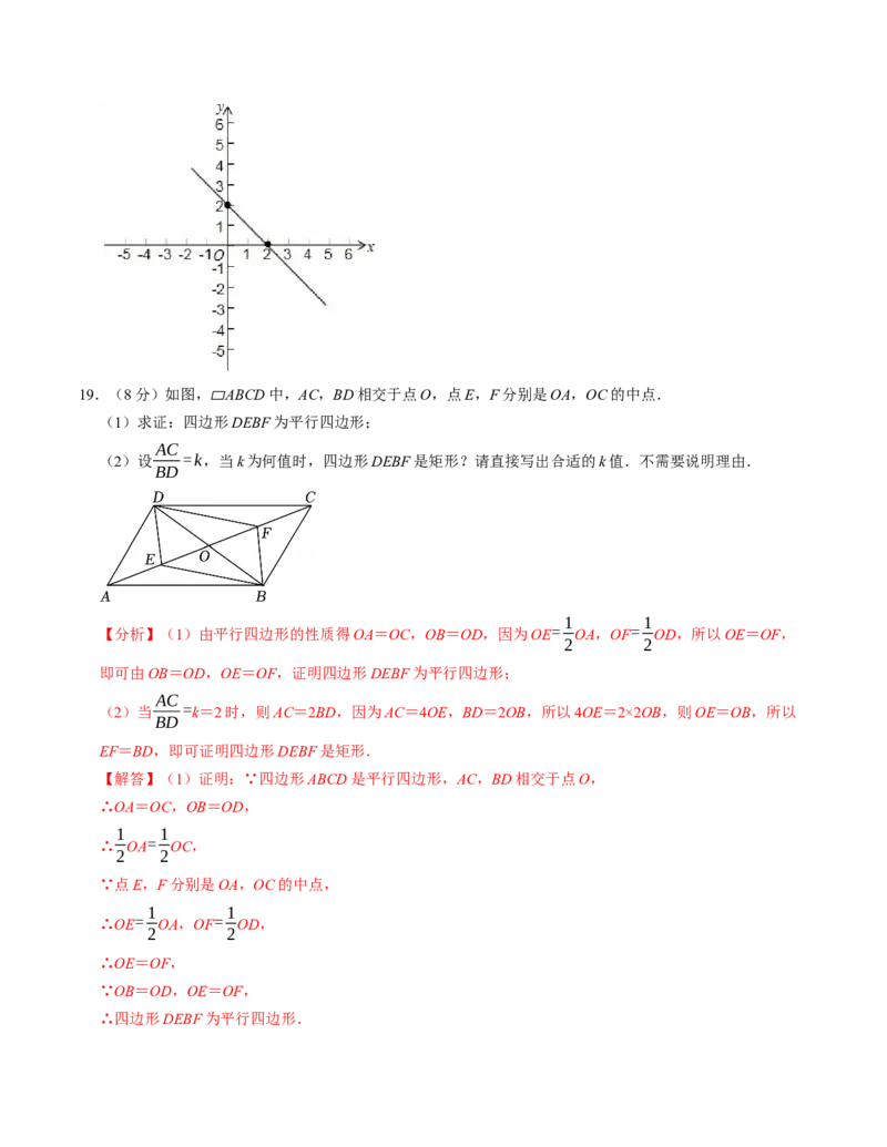 八年级数学下学期期末培优测试卷（人教版）（教师版）（测试范围：八下全册）_初中数学_八年级数学下册（人教版）_考点分类必刷题-U181
