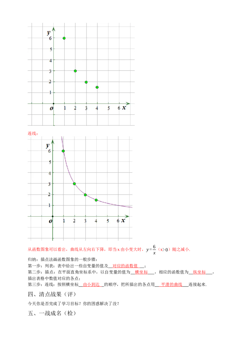 19.1.2函数的图象第1课时（解析卷）_初中数学人教版_八年级数学下册_保存转存之后查看(1)_8下-初中数学人教版（2026春新版持续更新）_旧版-可参考_05学案_导学案（第1套）