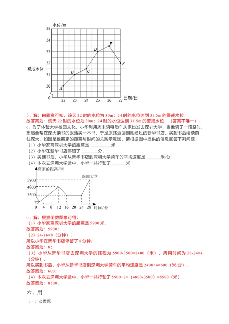 19.1.2函数的图象第1课时（解析卷）_初中数学人教版_八年级数学下册_保存转存之后查看(1)_8下-初中数学人教版（2026春新版持续更新）_旧版-可参考_05学案_导学案（第1套）