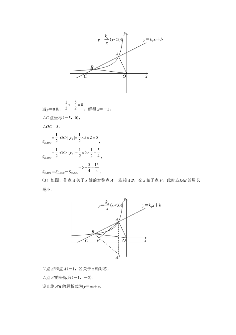 26.1反比例函数（第4课时）[练习&middot;素能拓展]_初中数学人教版_9下-初中数学人教版_01课件+教案（配套）_课件+教案+分层作业（2024）_分层作业_26.1反比例函数（第4课时）（分层作业）
