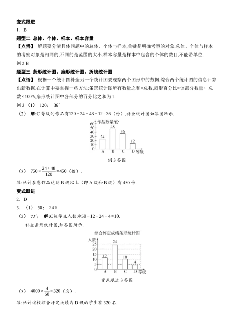 [22004424]专题6数据的收集、整理与描述题型归类（含答案）2024-2025学年数学人教版七年级下册_初中数学人教版_7下-初中数学人教版_7下-初中数学人教版（2025春季新版）持续更新_同步练习
