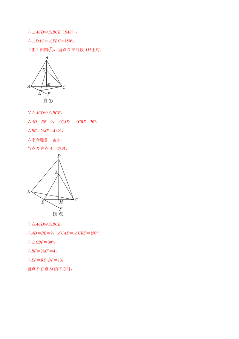 八年级数学上册期末复习压轴题9个必考点（必考点分类集训）（人教版）（教师版）_初中数学_八年级数学上册（人教版）_考点分类必刷题-U181