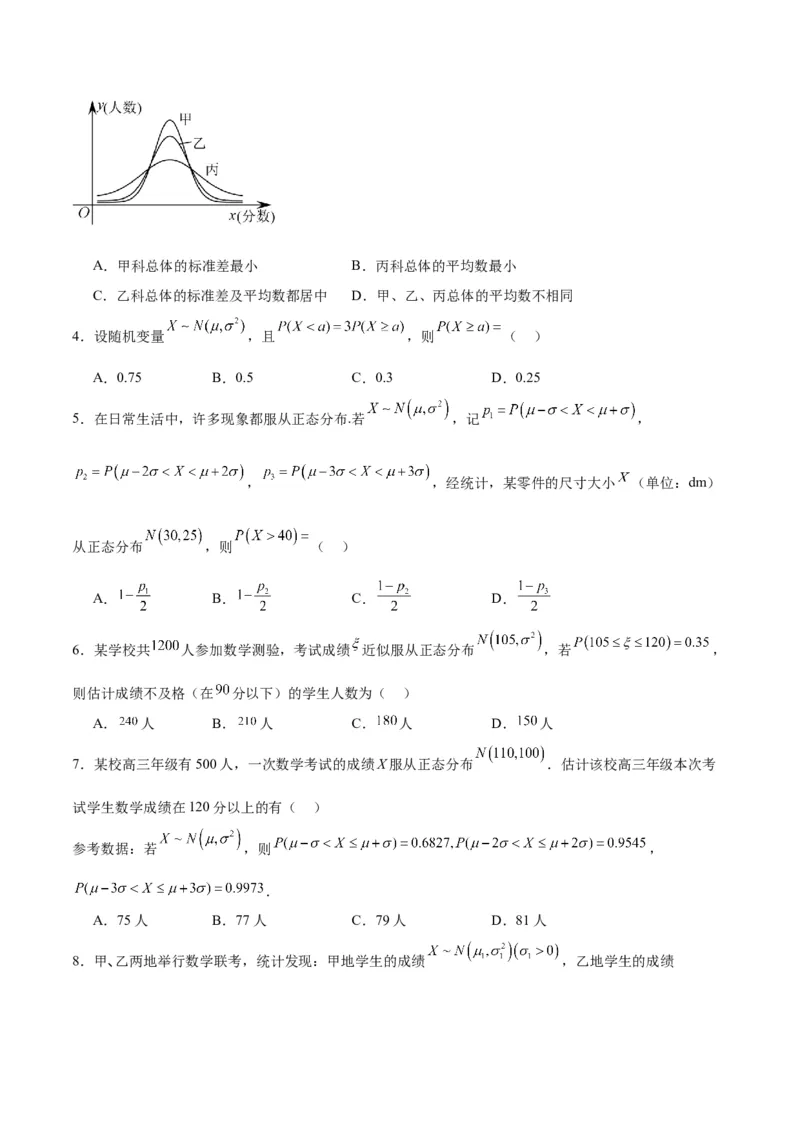 第55讲二项分布、超几何分布与正态分布（精讲）一轮复习讲义2024年高考数学高频考点题型归纳与方法总结（新高考通用）原卷版_2.2025数学总复习_2024年新高考资料_1.2024一轮复习