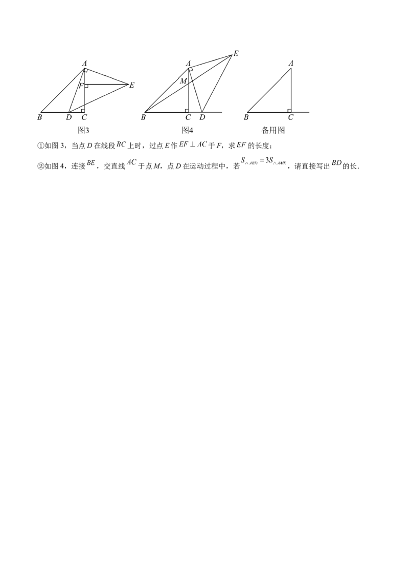 八上数学第十四章全等三角形测试&middot;提升卷（考试版A4）_初中数学_八年级数学上册（人教版）_知识点汇总-U105_2026版