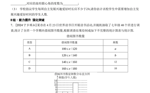 [22004391]12.2.2直方图分层课时作业（含答案）2024-2025学年数学人教版七年级下册_初中数学人教版_7下-初中数学人教版_7下-初中数学人教版（2025春季新版）持续更新_05习题试卷_同步练习