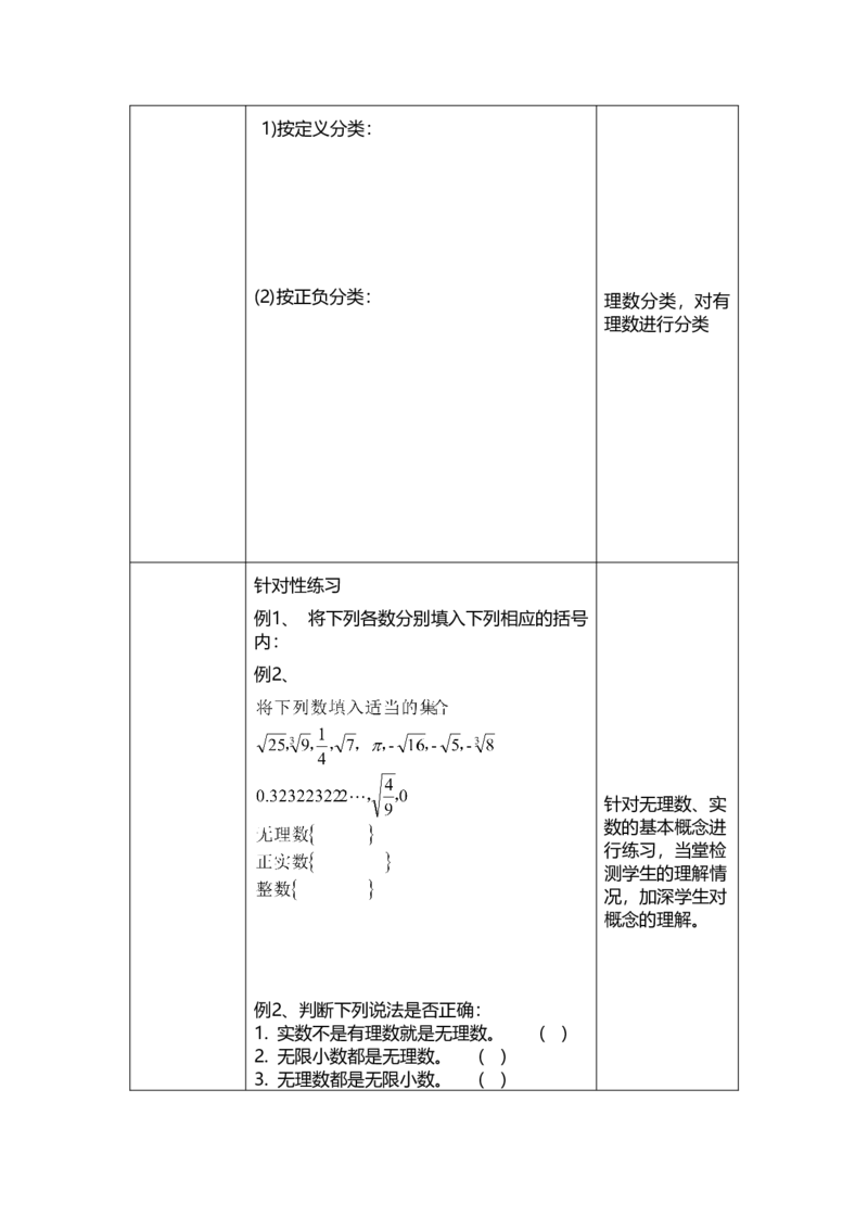 6.3实数的概念教学设计_初中数学人教版_7下-初中数学人教版_7下-初中数学人教版（旧版）赠送_04教案（多套）_教案（赠送）