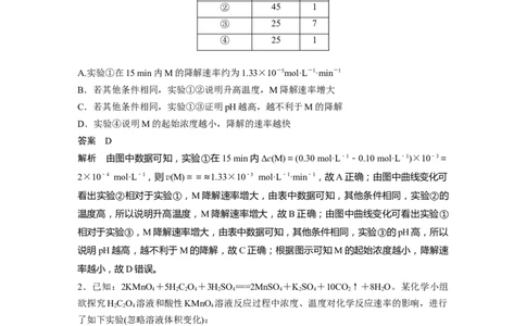 2023年高考化学一轮复习（全国版）第7章热点强化13　控制变量探究影响化学反应速率的因素_05高考化学_通用版（老高考）复习资料_2023年复习资料_一轮复习