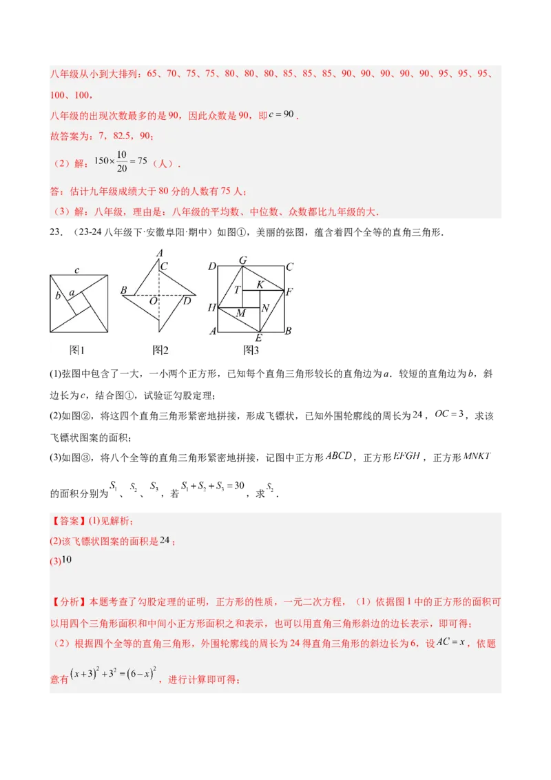 期末押题重难点检测卷（提高卷）（考试范围：人教版第16-20章）（教师版）_初中数学_八年级数学下册（人教版）_重难点专题提升-V7_2024版