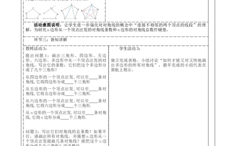 《11.3.1多边形》教学设计_初中数学人教版_8上-初中数学人教版_旧版_01课件+教案（配套）_课件+教案大单元教学_11.3.1多边形课件（28张PPT）+教案+大单元教学设计