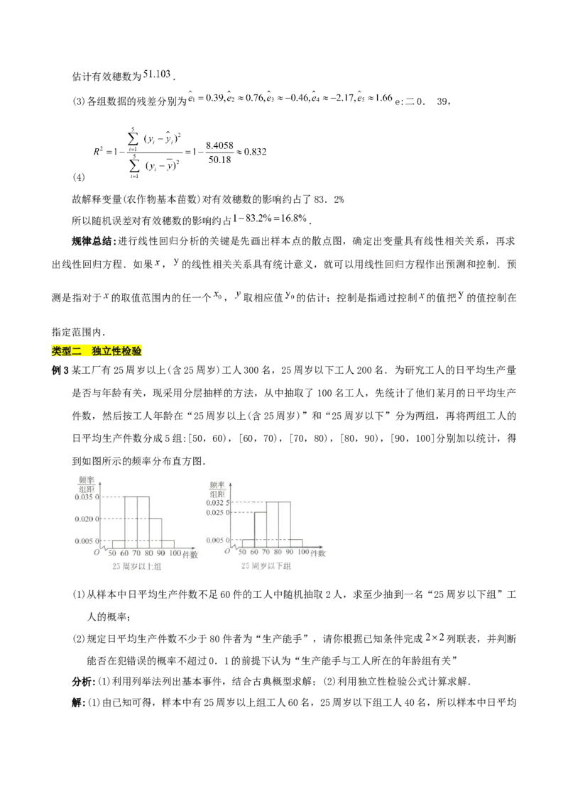 第八章成对数据的统计分析知识总结_33434578(1)_2.2025数学总复习_2023年新高考资料_备战2023年高考数学抢分秘籍（新高考专用）