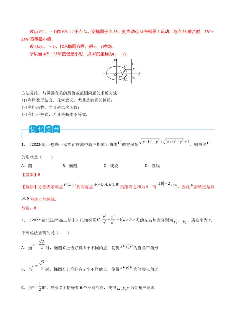 第64讲椭圆的标准方程及其性质（解析版）_2.2025数学总复习_2024年新高考资料_1.2024一轮复习_2024年高考数学一轮复习精品导学案（新高考）