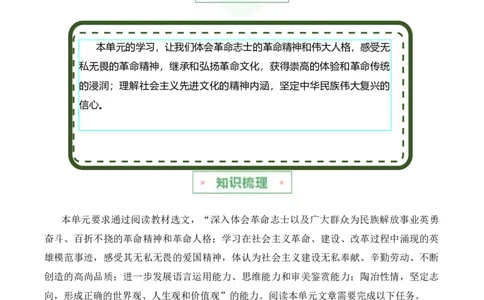 第一单元主题之二：民族复兴（激发建设热情，向伟大复兴前行）（统编版）（教师版）_高语_高中语文_选择性必修上册_单元阅读