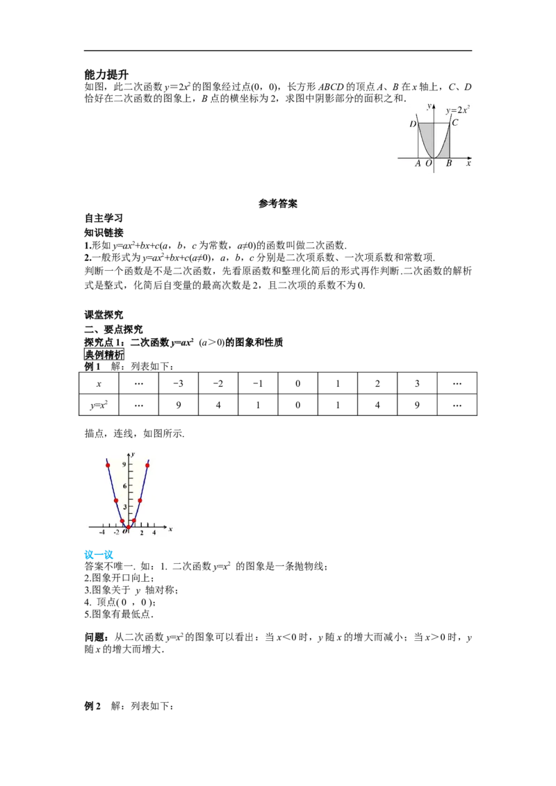 22.1.2二次函数y=ax&sup2;的图象和性质_初中数学人教版_9上-初中数学人教版_02课件+导学案（配套）_RJ九上第22章二次函数_22.1.2二次函数y=ax&sup2;的图象和性质