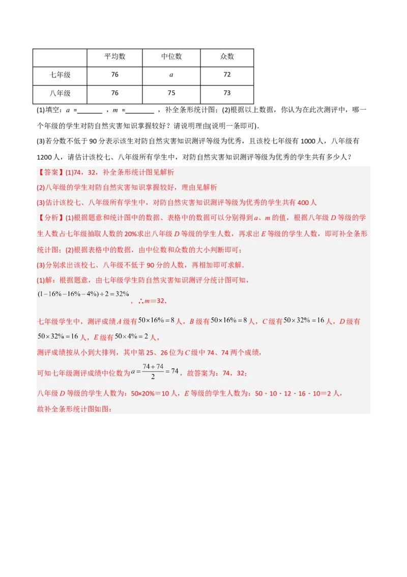 初中数学同步8年级下册专题20.2数据的波动程度（41页）（教师版）_初中数学_八年级数学下册（人教版）_讲义