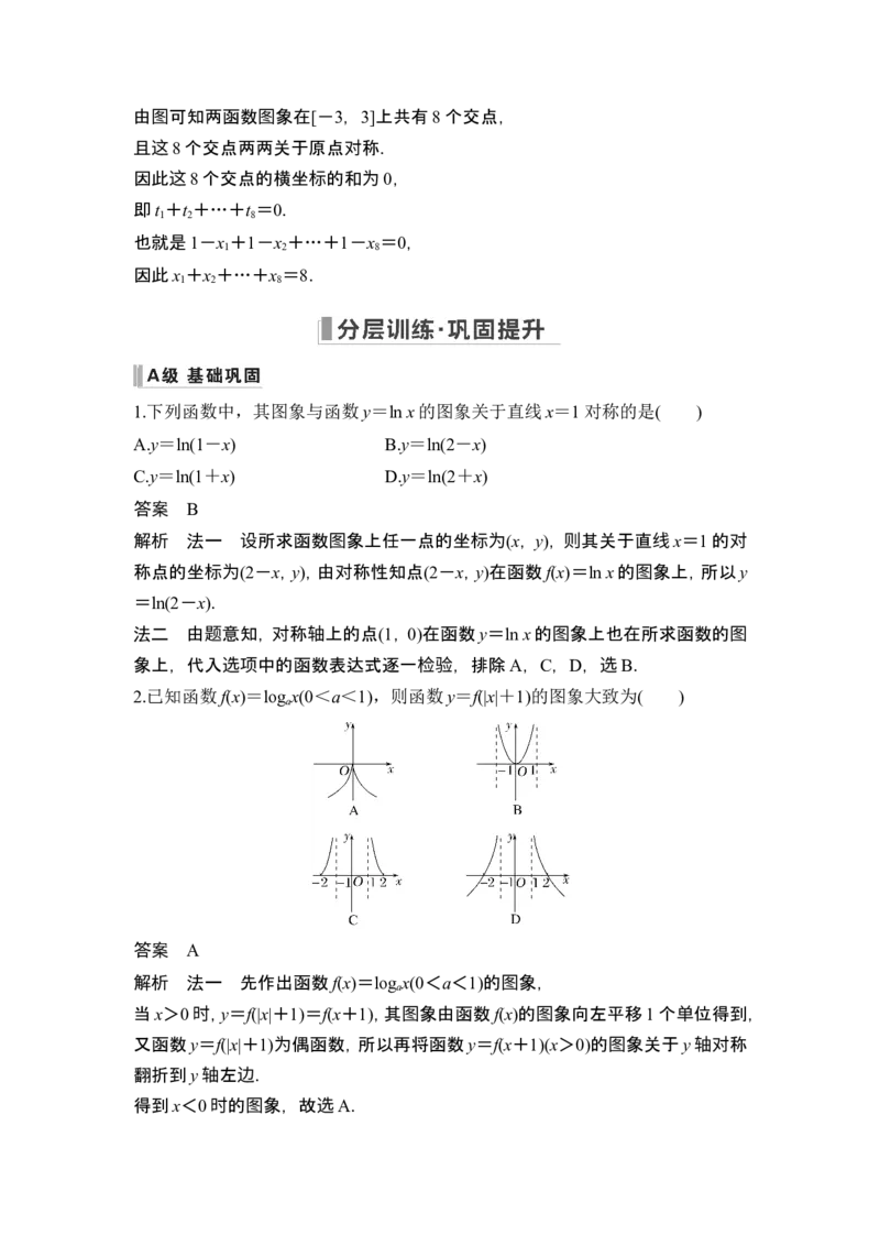 第7节函数的图象_2.2025数学总复习_2024年新高考资料_1.2024一轮复习_2024年高考数学一轮复习讲义（新高考版）_赠1套word版补充习题库_另附1套Word版题库_第二章函数与基本初等函数