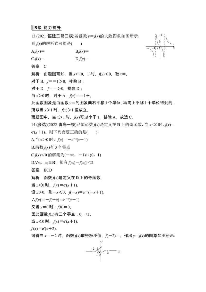 第7节函数的图象_2.2025数学总复习_2024年新高考资料_1.2024一轮复习_2024年高考数学一轮复习讲义（新高考版）_赠1套word版补充习题库_另附1套Word版题库_第二章函数与基本初等函数