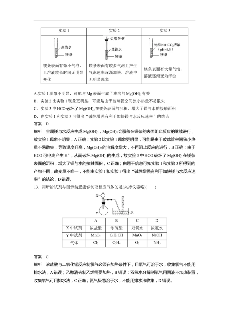 2023年高考化学二轮复习（新高考版）第3部分考前特训特色练4　化学基础实验_05高考化学_新高考复习资料_2023年新高考资料_二轮复习_2023年高考化学二轮复习讲义+课件（新高考版）