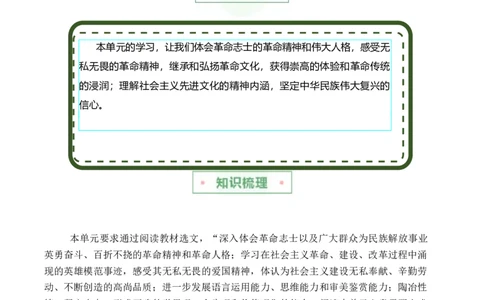 第一单元主题之二：民族复兴（激发建设热情，向伟大复兴前行）（统编版）（学生版）_高语_高中语文_选择性必修上册_单元阅读
