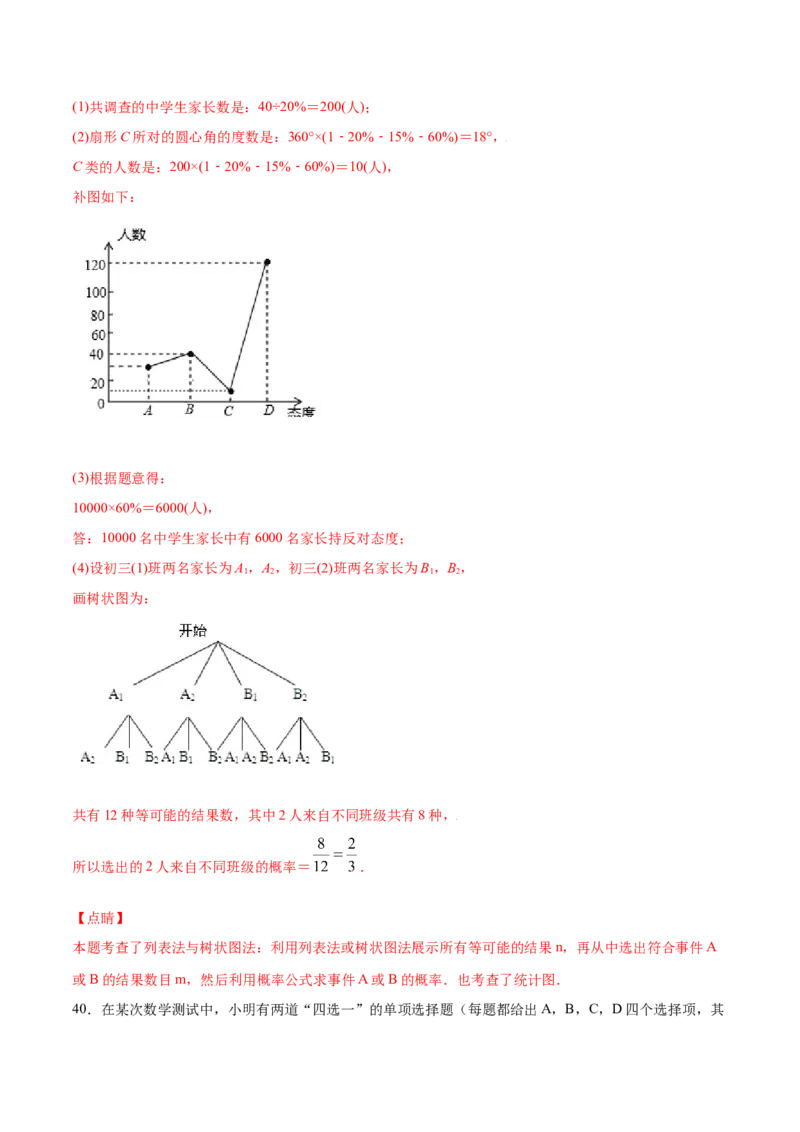 25.3用频率估计概率(基础训练)(解析版)_初中数学人教版_9上-初中数学人教版_06习题试卷_1同步练习_同步练习（第2套）