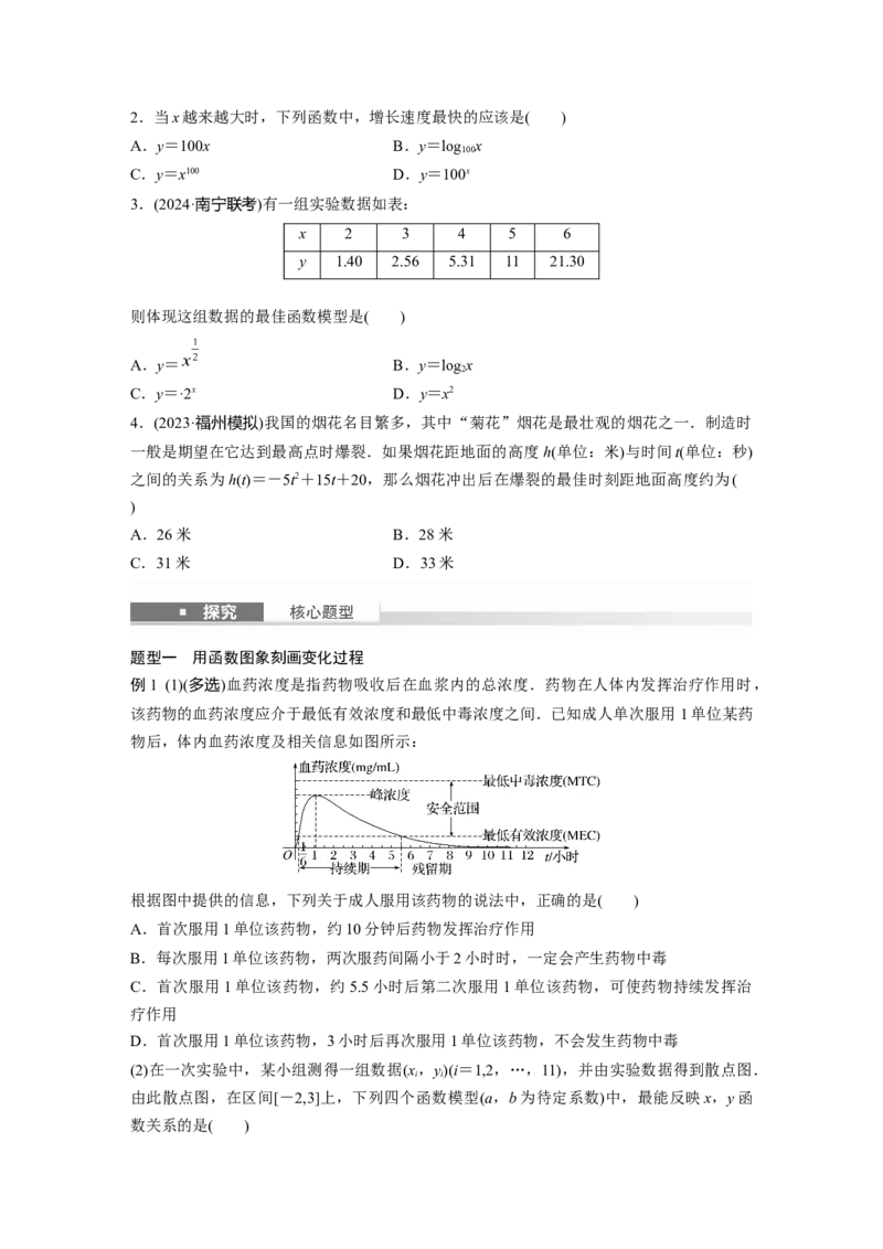 第二章　&sect;2.13　函数与数学模型_2.2025数学总复习_2025年新高考资料_一轮复习_2025高考大一轮复习讲义+课件（完结）_2025高考大一轮复习数学（苏教版）_学生用书Word版文档_复习讲义