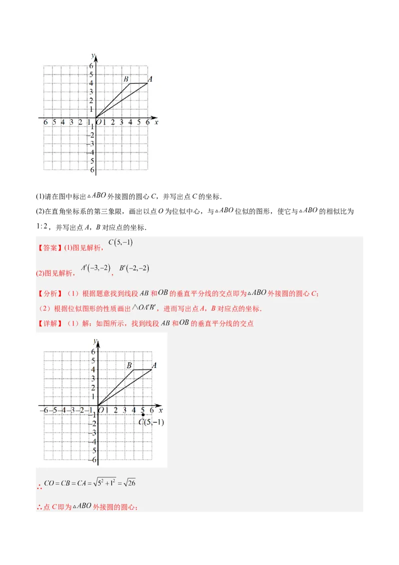 27.3位似（分层练习）（解析版）_初中数学人教版_9下-初中数学人教版_06习题试卷_1同步练习_同步练习（第3套）