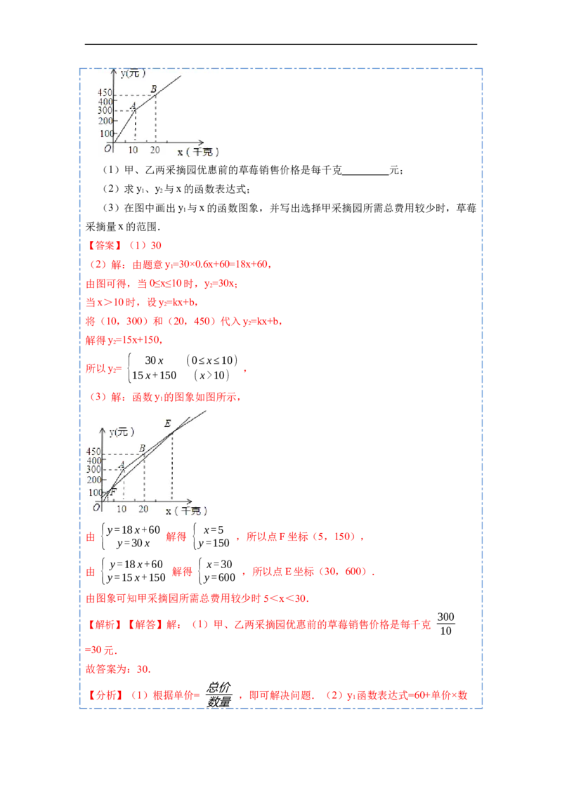 19.2.2一次函数(精讲)-重要笔记八年级数学下学期重要考点精讲精练(人教版)（解析版）_初中数学人教版_八年级数学下册_保存转存之后查看(1)_8下-初中数学人教版（2026春新版持续更新）