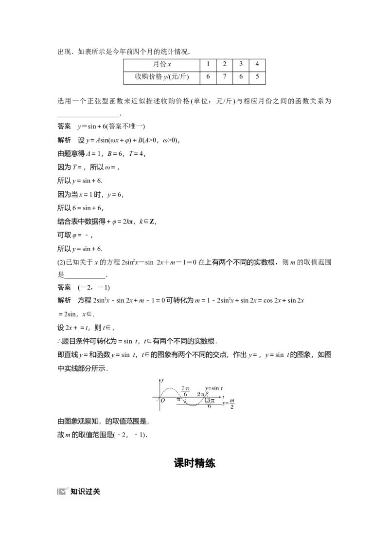 第四章　&sect;4.6　函数y＝Asin(&omega;x＋&phi;)的性质与图象_2.2025数学总复习_2025年新高考资料_一轮复习_2025高考大一轮复习讲义+课件（完结）_2025高考大一轮复习数学（北师大版）_第三章~第四章