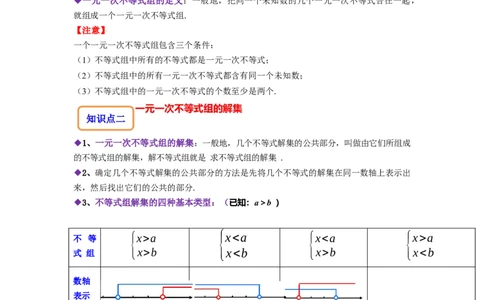 9.3一元一次不等式组（解析版）_初中数学人教版_7下-初中数学人教版_7下-初中数学人教版（旧版）赠送_07专项讲练