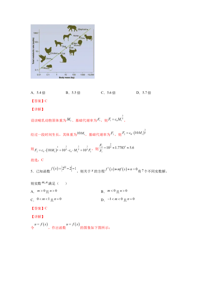 第5练指对幂函数及其应用（解析版）-2023年高考一轮复习精讲精练必备_2.2025数学总复习_2023年新高考资料_一轮复习_2023年高考数学一轮复习精讲精练（新高考专用）