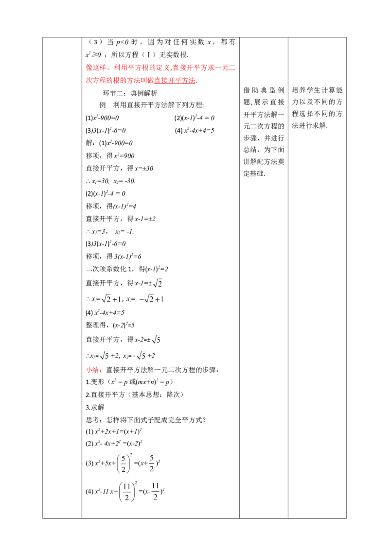21.2.1配方法解一元二次方程教案_初中数学人教版_9上-初中数学人教版_01课件+教案（配套）_课件+教案第二套_21.2.1配方法课件（共33张PPT）+教案