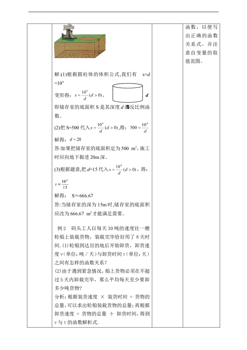 26.2实际问题与反比例函数（1）教案_初中数学人教版_9下-初中数学人教版_01课件+教案（配套）_课件+教案+学案（配套版）