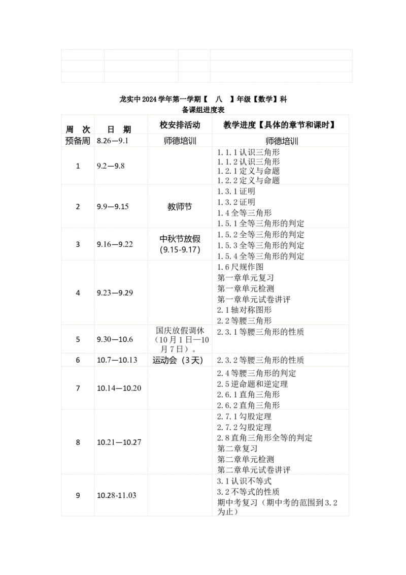 学计划_初中数学_八年级数学上册（人教版）_老课标资料_教学计划