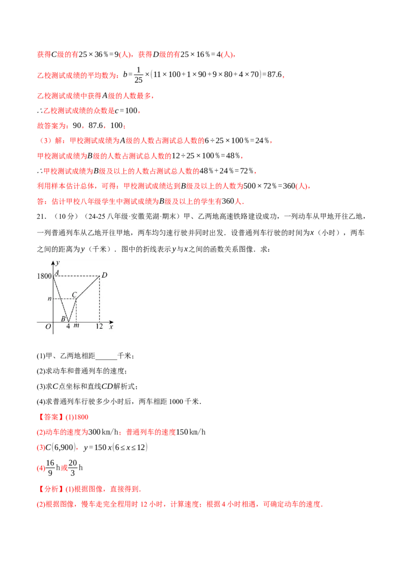 八年级（下）期末数学试卷（拔尖卷）（人教版）（教师版）_初中数学_八年级数学下册（人教版）_母题专项-U66_2025版