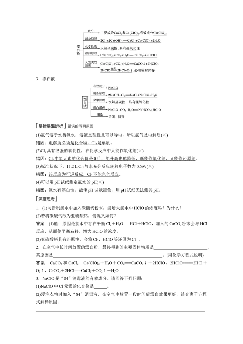 2022年高考化学一轮复习第4章第20讲　富集在海水中的元素&mdash;&mdash;卤素_05高考化学_新高考复习资料_2022年新高考资料_2022年一轮复习各版本_1.高考化学2022年一轮复习通用版