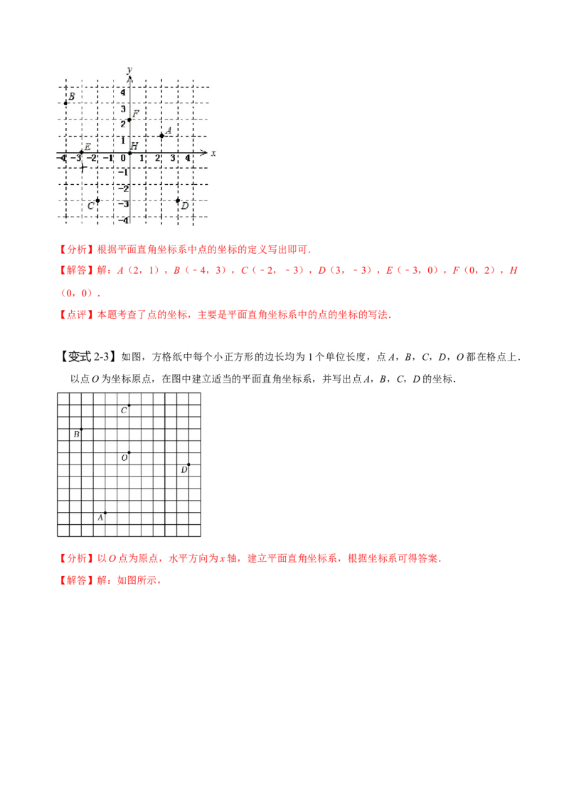 7.1平面直角坐标系（解析版）_初中数学人教版_7下-初中数学人教版_7下-初中数学人教版（旧版）赠送_07专项讲练_题型&middot;技巧培优系列2022-2023学年七年级数学下册同步精讲精练(人教版)
