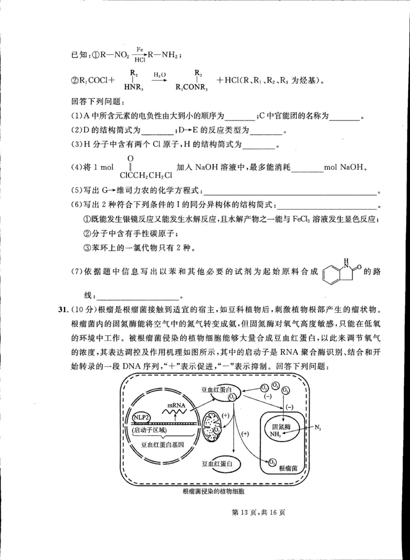 2023届吉林省通化市梅河口市第五中学高三三模理综试题_05高考化学_高考模拟题_新高考