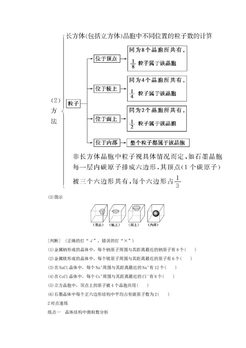 2022届高考化学一轮复习11.3晶体结构与性质学案202106071127_05高考化学_新高考复习资料_2022年新高考资料_2022届高考化学一轮复习全一册学案打包40套