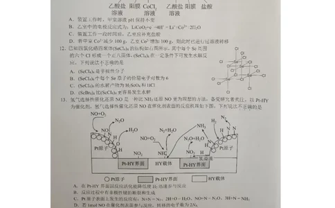 2023届浙江省宁波市十校高三下学期3月（二模）丨化学_05高考化学_高考模拟题_新高考