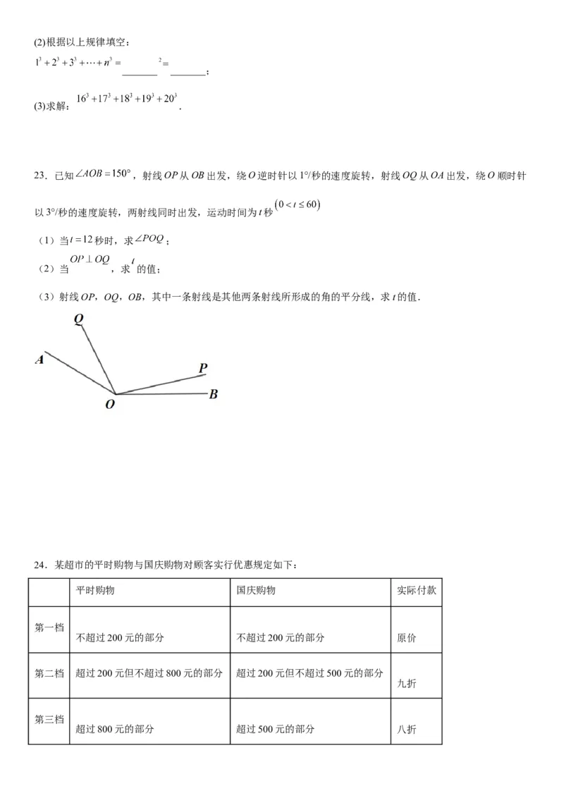 七年级第一学期数学期末考试高分突破必刷密卷（培优版）_初中数学人教版_7上-初中数学人教版_7上-初中数学人教版（旧版）赠送_07专项讲练